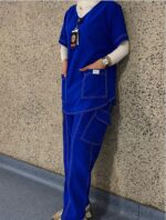 ⁦Lined scrub available all colour🩵💙🖤💚⁩ - الصورة ⁦3⁩