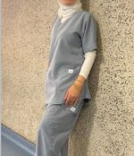 ⁦Lined scrub available all colour🩵💙🖤💚⁩ - الصورة ⁦2⁩