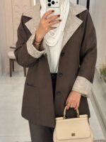 Plava trench coat